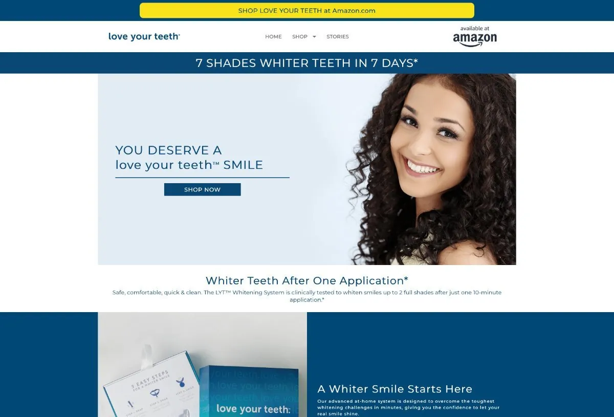 E-commerce store screenshot — case study