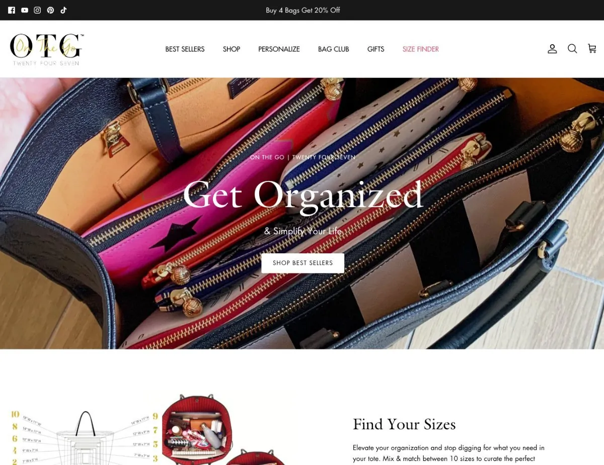 OTG247 ecommerce store screenshot